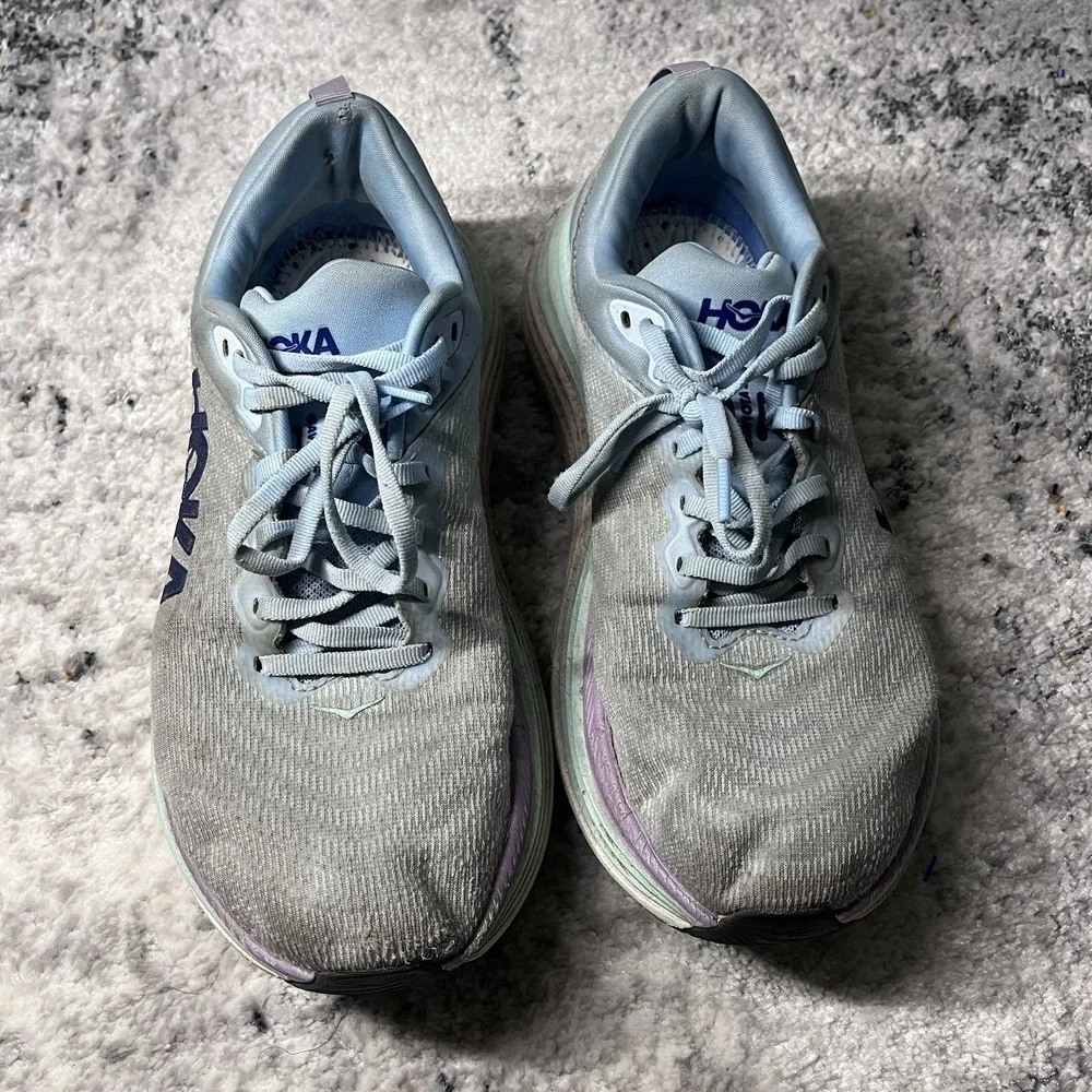Hoka One Gaviota‎ 5 Women's Size 9B Blue Athletic Running Sneaker Shoes